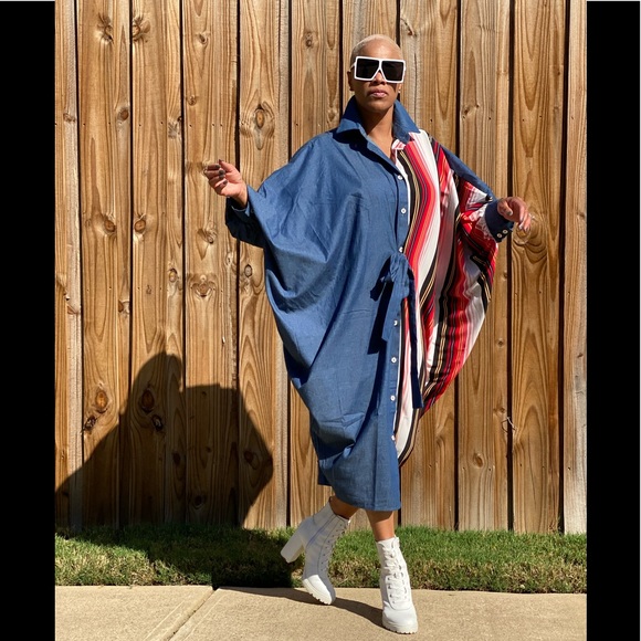 DENIM HORIZON DRESS www.nikishaw.com - Picture 2 of 4